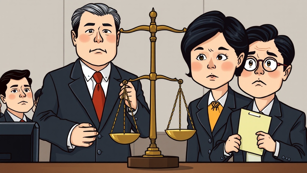 검사들, 왜 복귀하나? (cartoon 스타일)