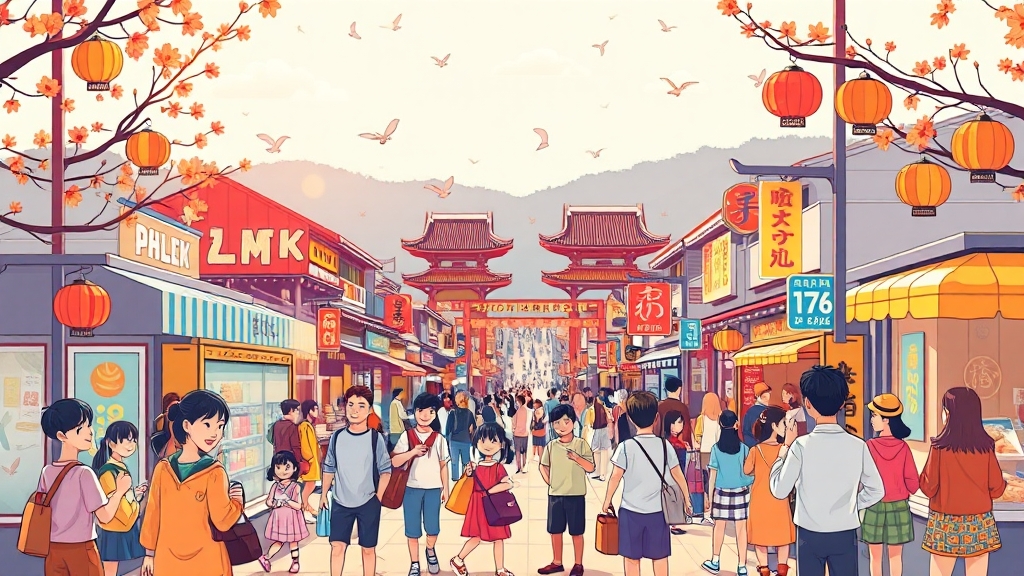 내수 활성화 및 지역 경제 활력 증진 (cartoon 스타일)