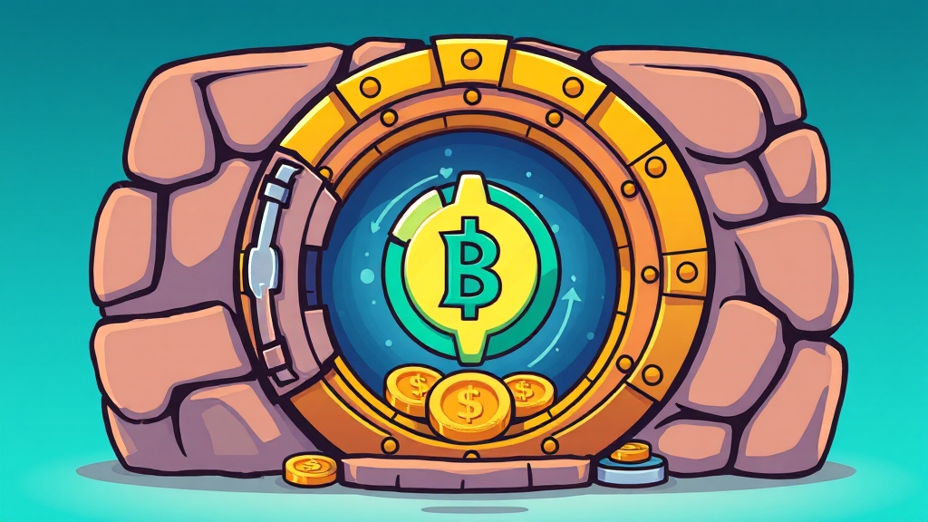 스테이블코인 장점과 활용 (cartoon 스타일)