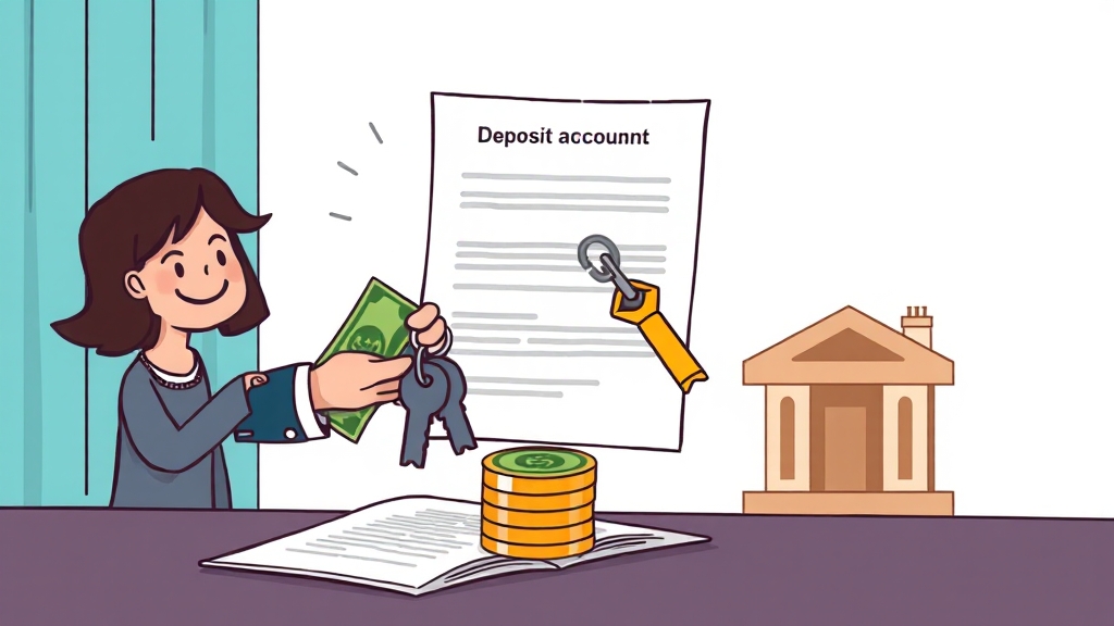 전세 계약 종료 시 중도상환 (cartoon 스타일)