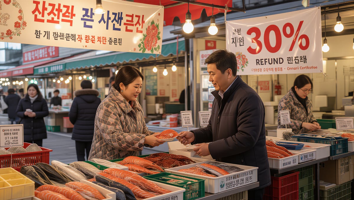 🐟 추석맞이 전통시장 수산물 환급 대잔치!