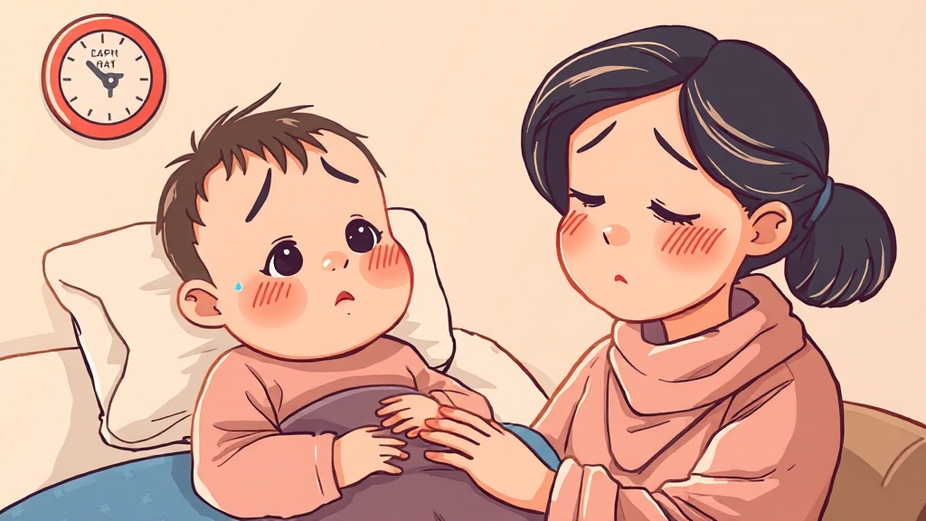 소아 및 모자 응급진료 (illustration 스타일)