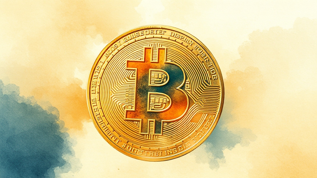 최근 비트코인 시장은? (watercolor 스타일)