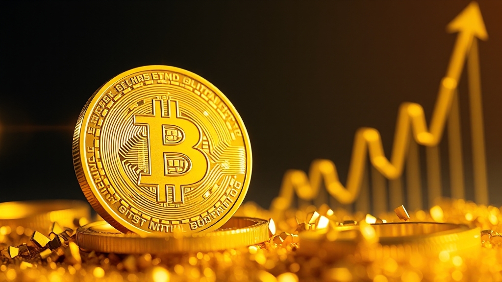 비트코인 상승, 왜? (realistic 스타일)