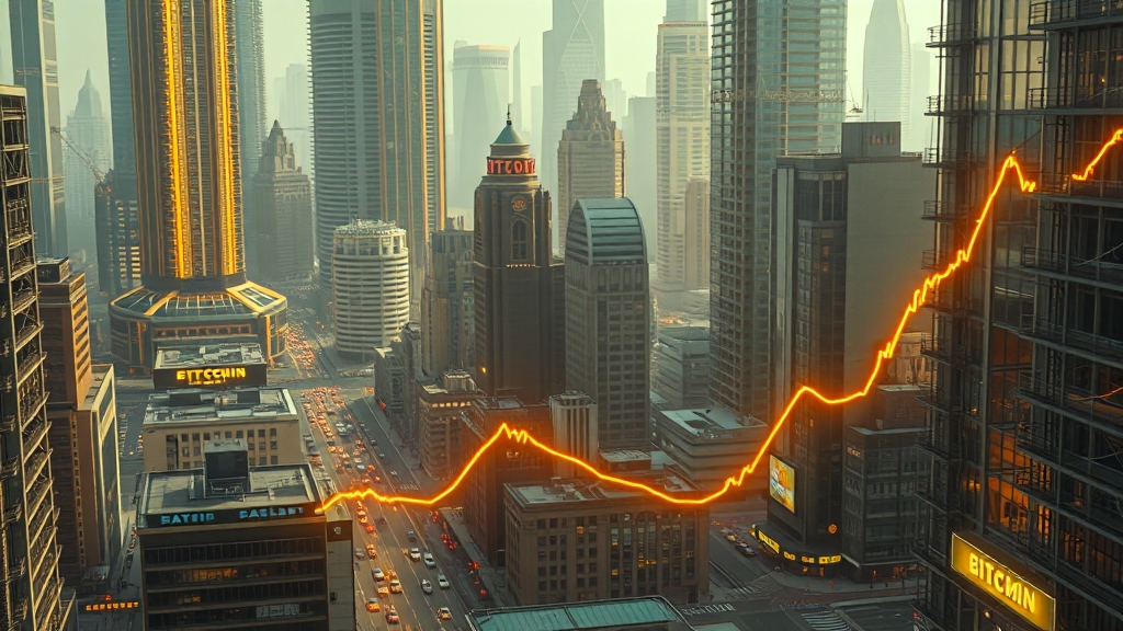 미래 비트코인, 어디까지? (realistic 스타일)