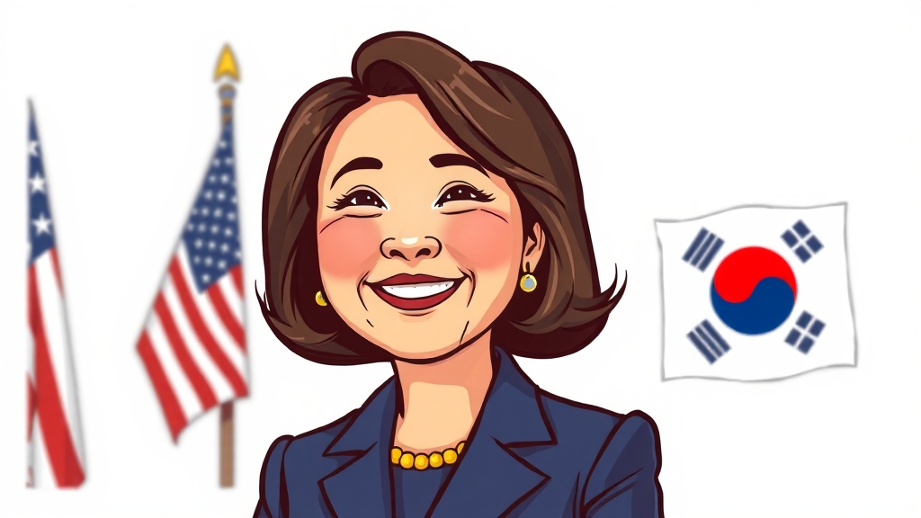 강경화 대사 취임: 배경과 의미 (cartoon 스타일)