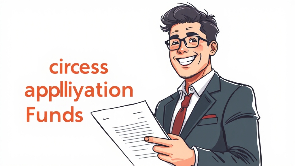 정책자금, 어떻게 신청할까? (illustration 스타일)