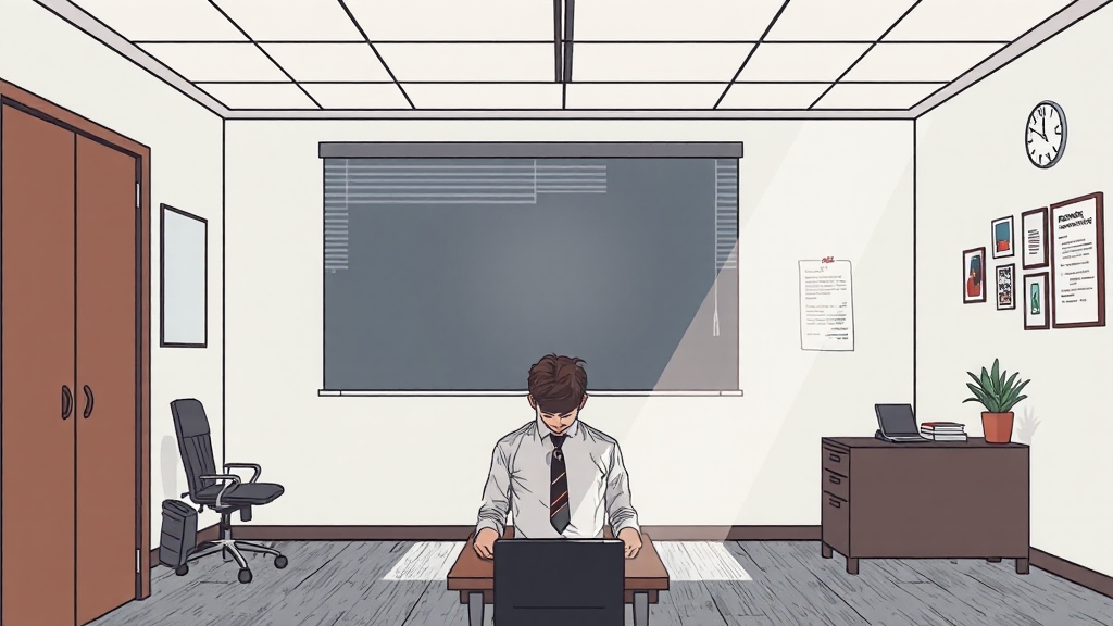 자진 퇴사 수급 가능성 (illustration 스타일)