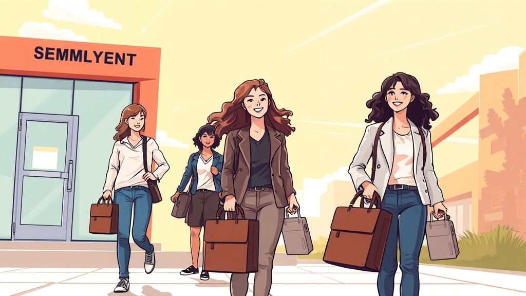 실업급여 신청 절차 (illustration 스타일)