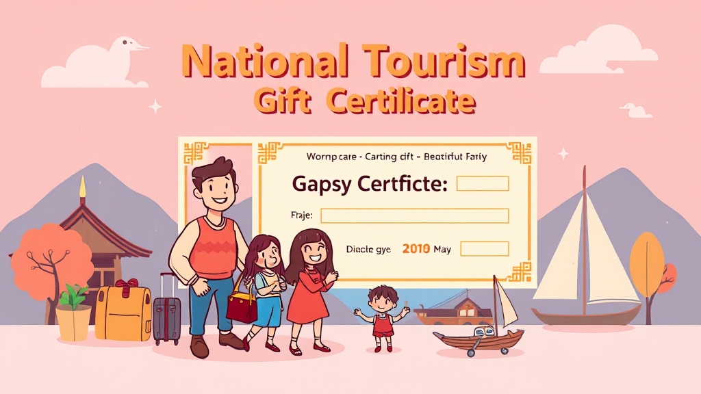 국민관광상품권이란? (cartoon 스타일)