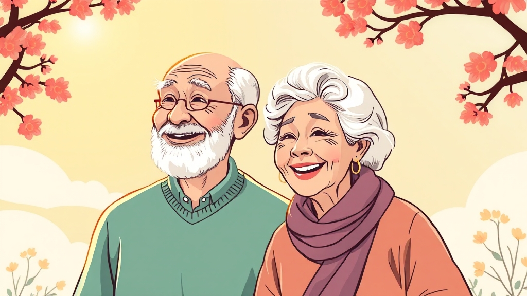 기초연금 부부 감액 완화 (illustration 스타일)