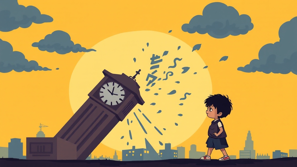 미래 세대에 미치는 영향 (cartoon 스타일)