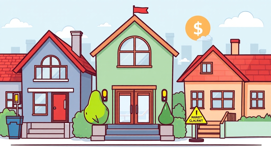 규제 강화 후, 부동산 시장 전망은? (cartoon 스타일)