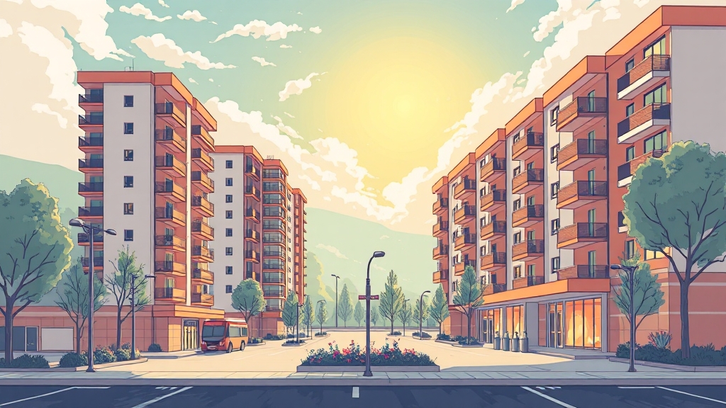 초양극화 시대, 내 집 마련 전략 (illustration 스타일)