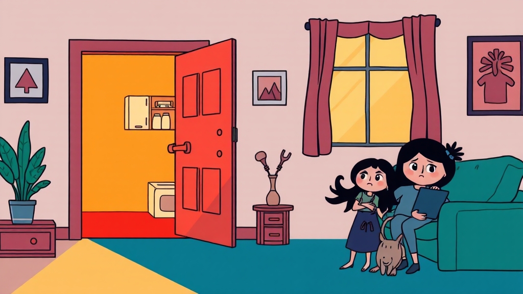 대출 규제 변화와 영향 (cartoon 스타일)