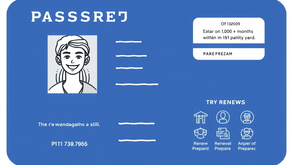 전자 여권 유효 기간 및 갱신 (illustration 스타일)