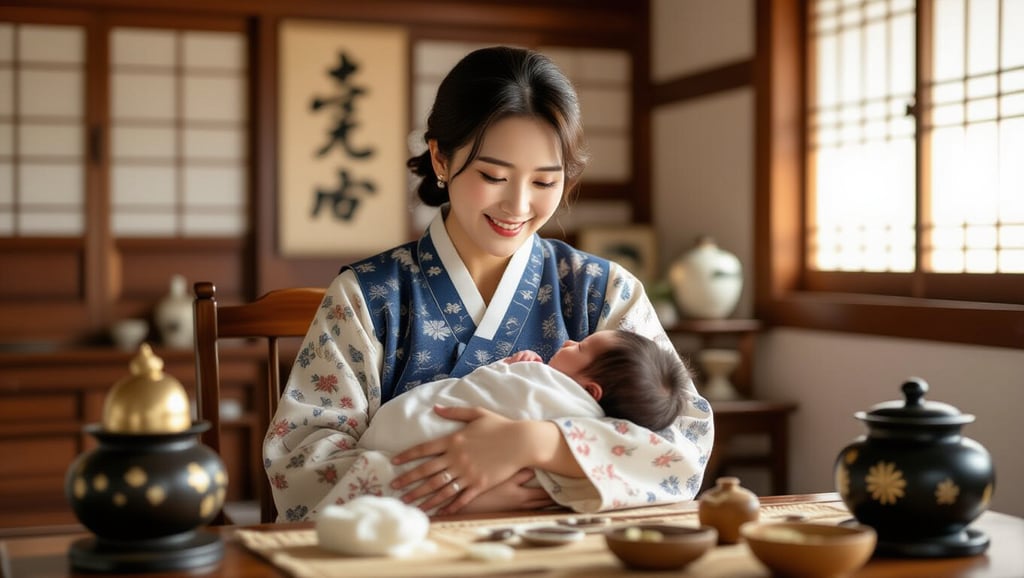 삼신상 차리기 완벽 가이드: 의미, 음식, 축문, 주의사항 총정리 3 🗓️ 삼신상과 관련된 전통 의례: 삼칠일과 백일