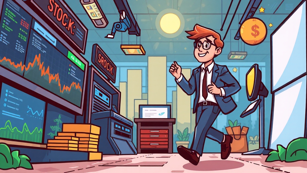 주식 투자 시작을 위한 팁 (cartoon 스타일)