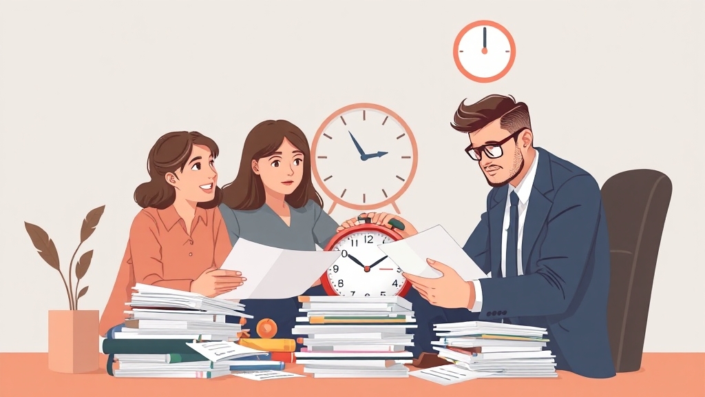 상속세 신고 및 납부 절차 (illustration 스타일)