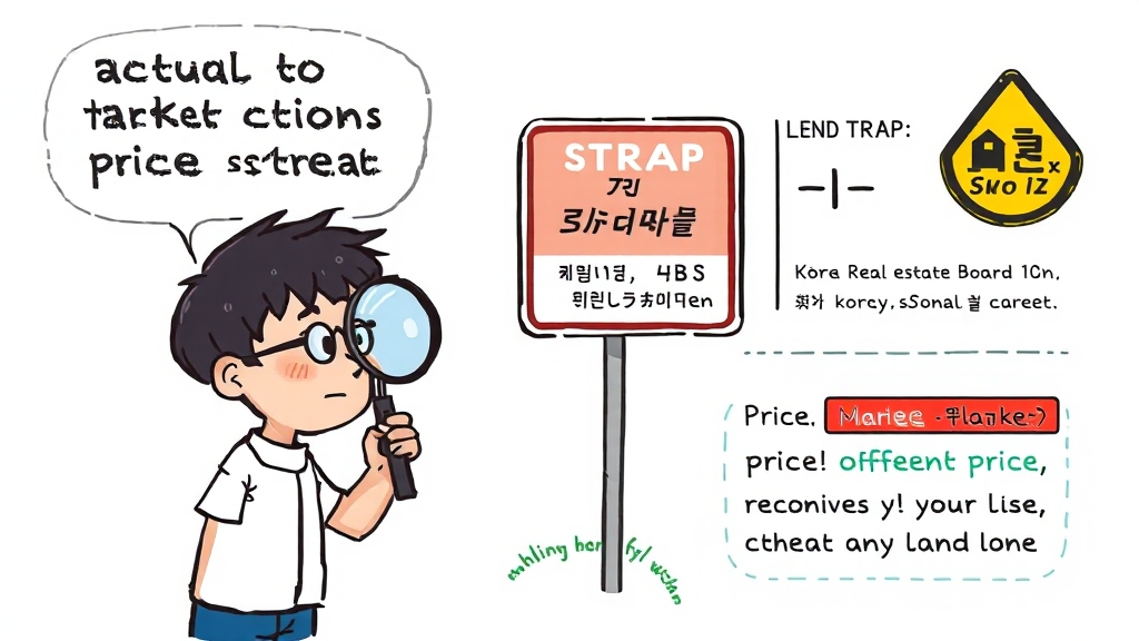 아파트 실거래가 완벽 분석: 조회 방법부터 활용법, 주의사항까지! 7 조회 시 주의할 점 (cartoon 스타일)