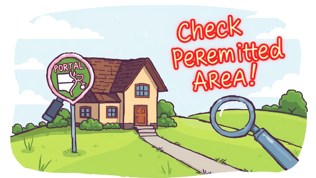 토지거래허가구역 확인 방법 (cartoon 스타일)