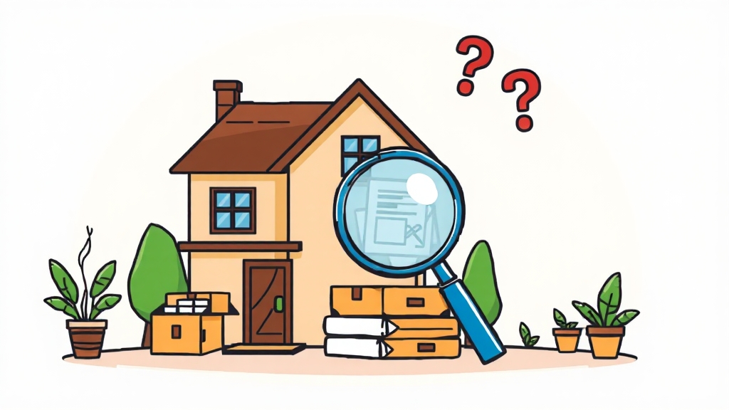 실거주 의무 및 예외 조건 (cartoon 스타일)