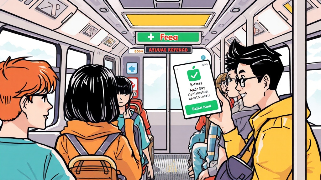 아이폰 K패스 완벽 가이드: 애플페이 등록부터 환급, 꿀팁까지! 2 K패스, 대체 뭘까요? (illustration 스타일)