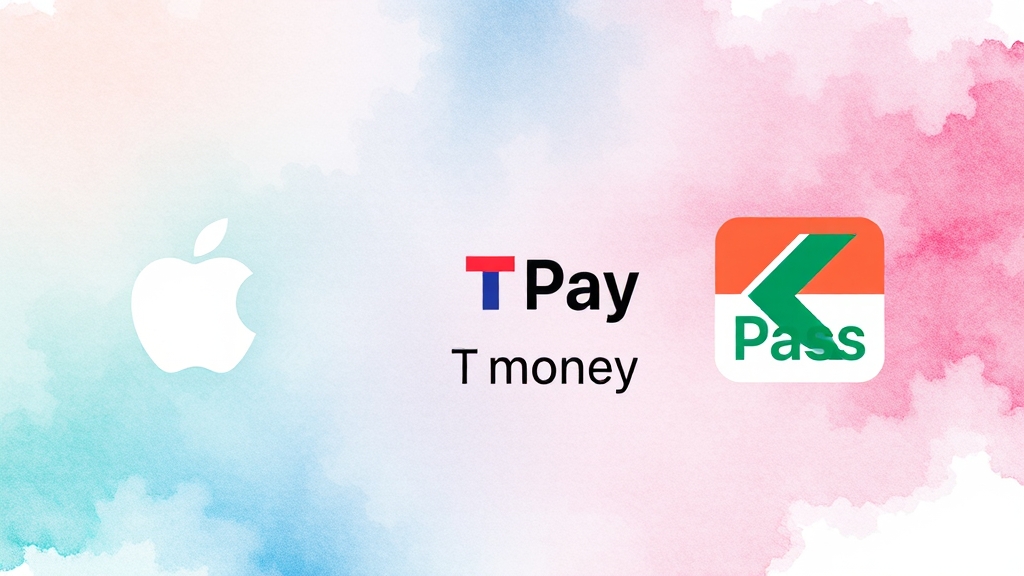 아이폰 K패스 완벽 가이드: 애플페이 등록부터 환급, 꿀팁까지! 3 애플페이 K패스 등록 방법 (watercolor 스타일)