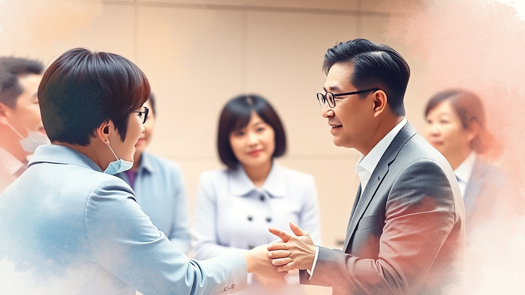 미팅, 어떤 의미가 있나? (watercolor 스타일)