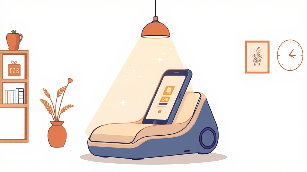 KT M모바일, 셀프 개통 어렵지 않아요! (illustration 스타일)