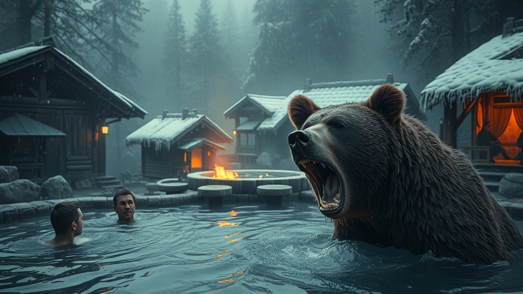 곰 습격, 왜 늘어났나? (realistic 스타일)