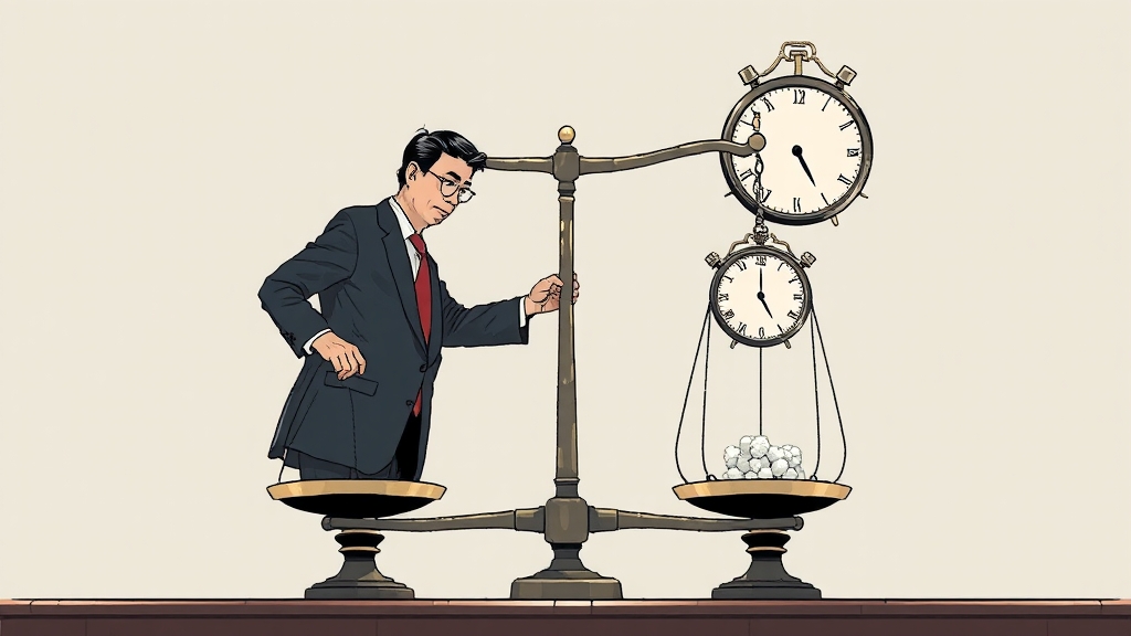 이재명 재판, 쟁점은? (illustration 스타일)