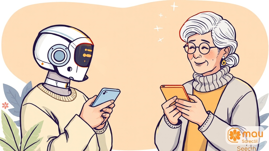 디지털 전환과 접근성 향상 (illustration 스타일)