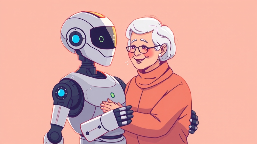 주요 복지 서비스 디지털 전환 사례 (illustration 스타일)