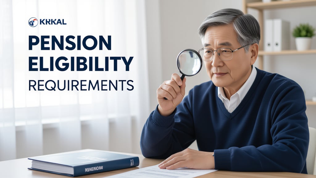 ✅ 노령연금 수급 자격: 핵심 조건