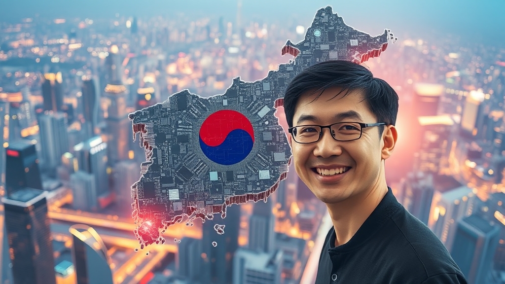 엔비디아의 한국 투자 배경 (realistic 스타일)