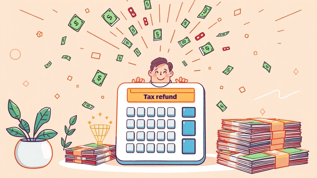 환급금 확인 및 절세 계획 (illustration 스타일)