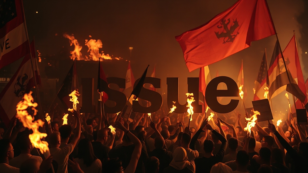 논란의 중심: 쟁점 분석 (realistic 스타일)