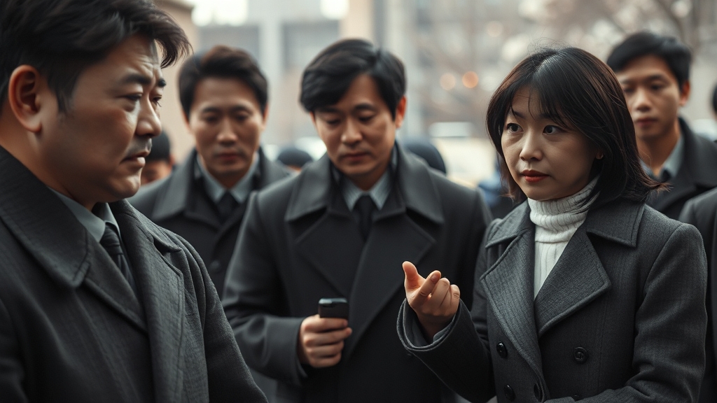 주요 인물별 입장 정리 (realistic 스타일)