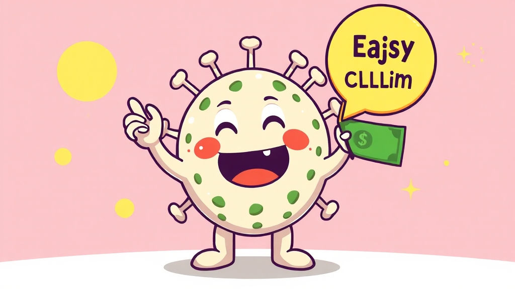 독감 보험금, 간편 청구 방법 (cartoon 스타일)