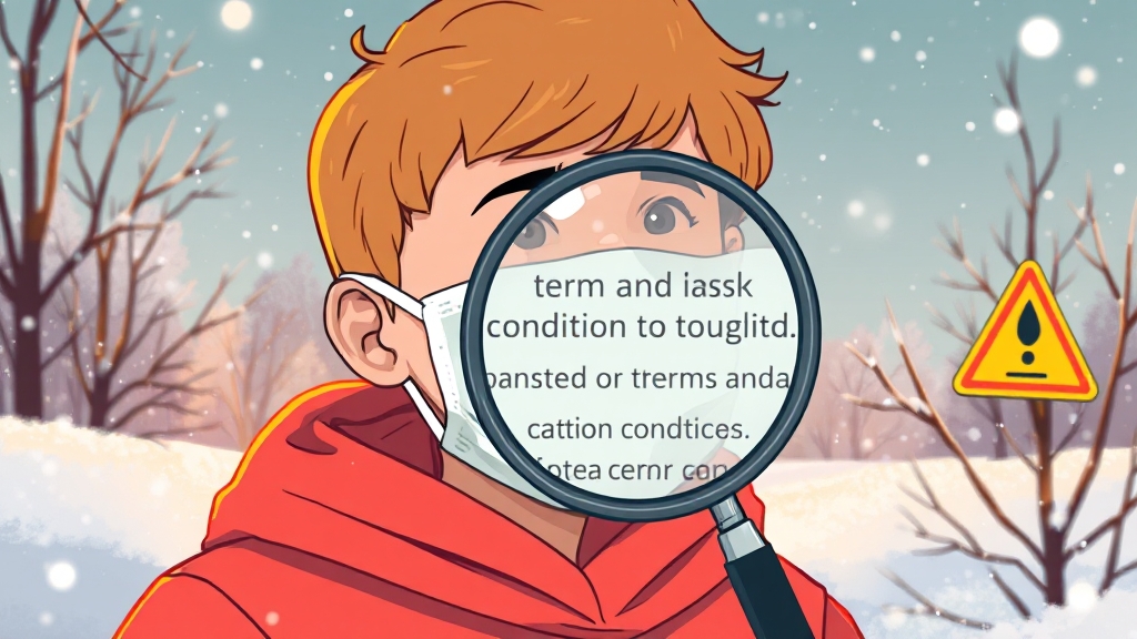 단기 독감 보험, 주의할 점 (illustration 스타일)