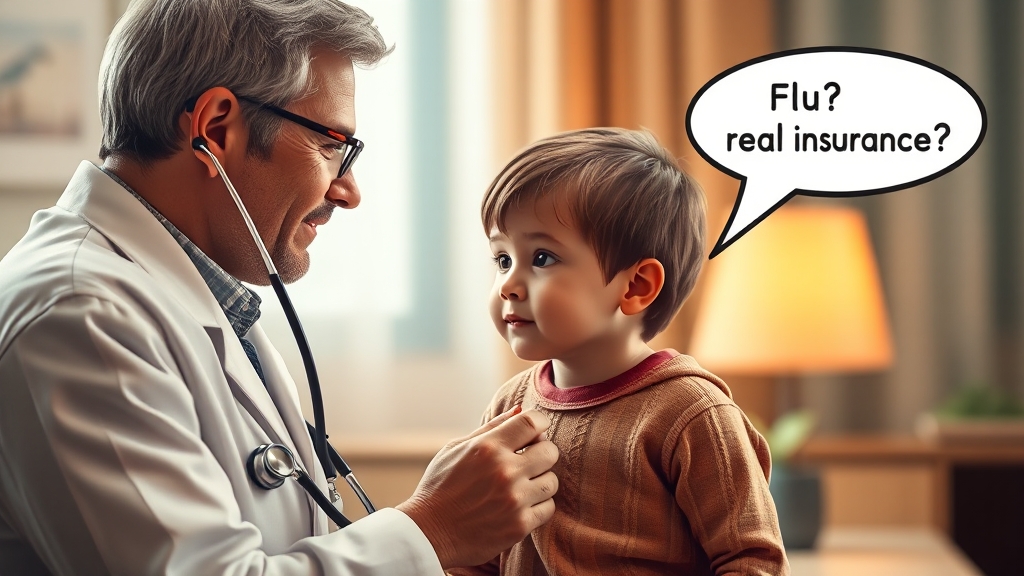 독감 보험 vs 실비보험, 차이점은? (realistic 스타일)