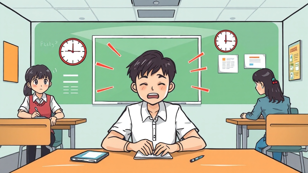 대학별 학교폭력 감점 기준 비교 (cartoon 스타일)