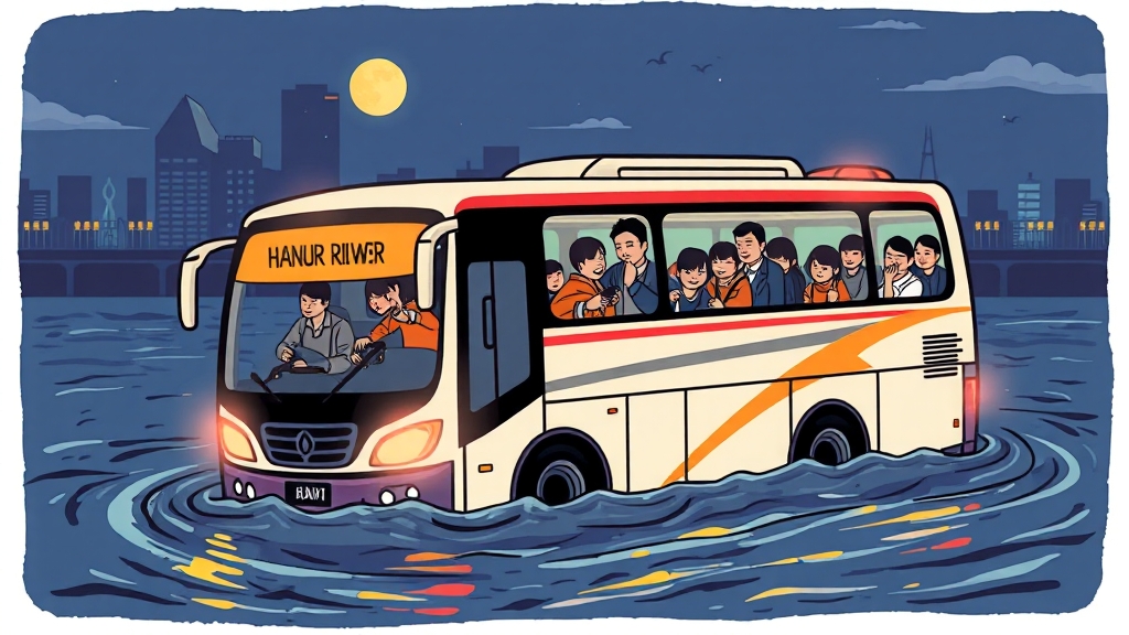 한강 버스 사고 개요 (cartoon 스타일)