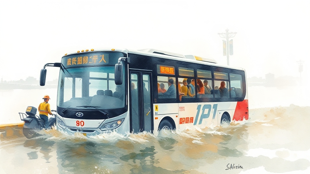 인명 피해 및 구조 상황 (watercolor 스타일)