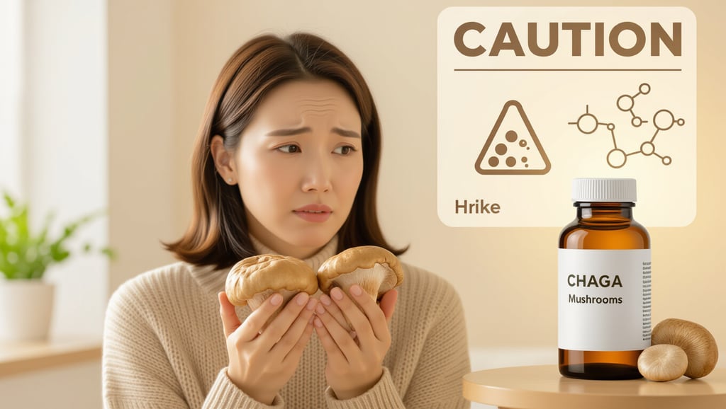⚠️ 차가버섯 섭취 시 부작용 및 주의사항