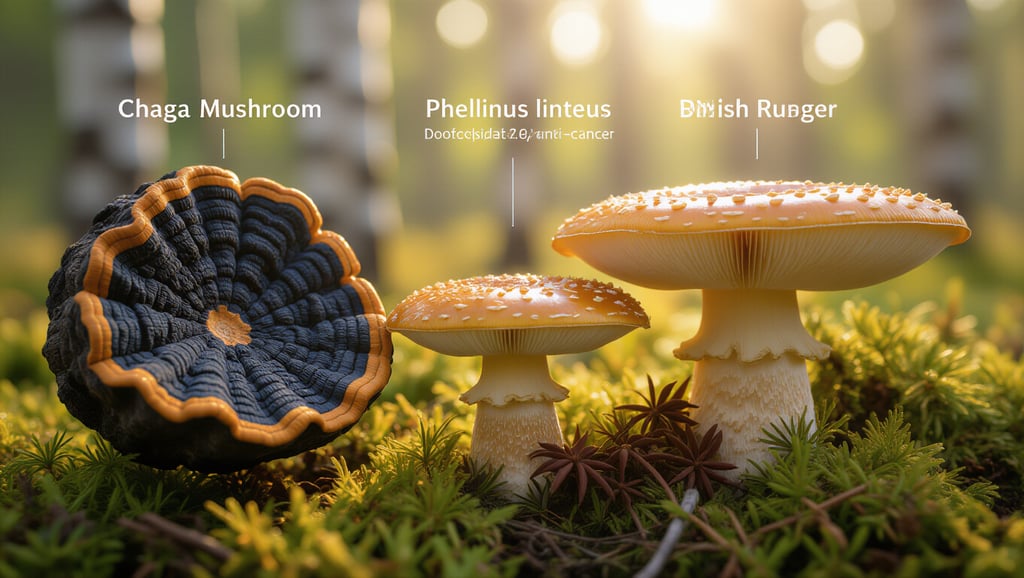 📊 차가버섯 vs. 다른 약용 버섯: 차별점은?