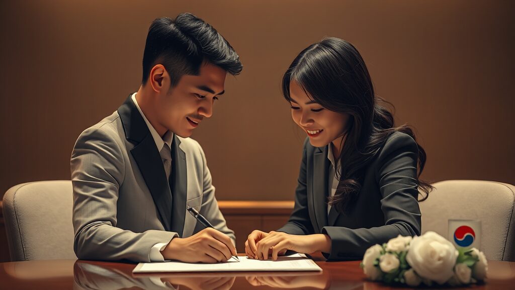 사실혼 관계 가족 등록 (realistic 스타일)