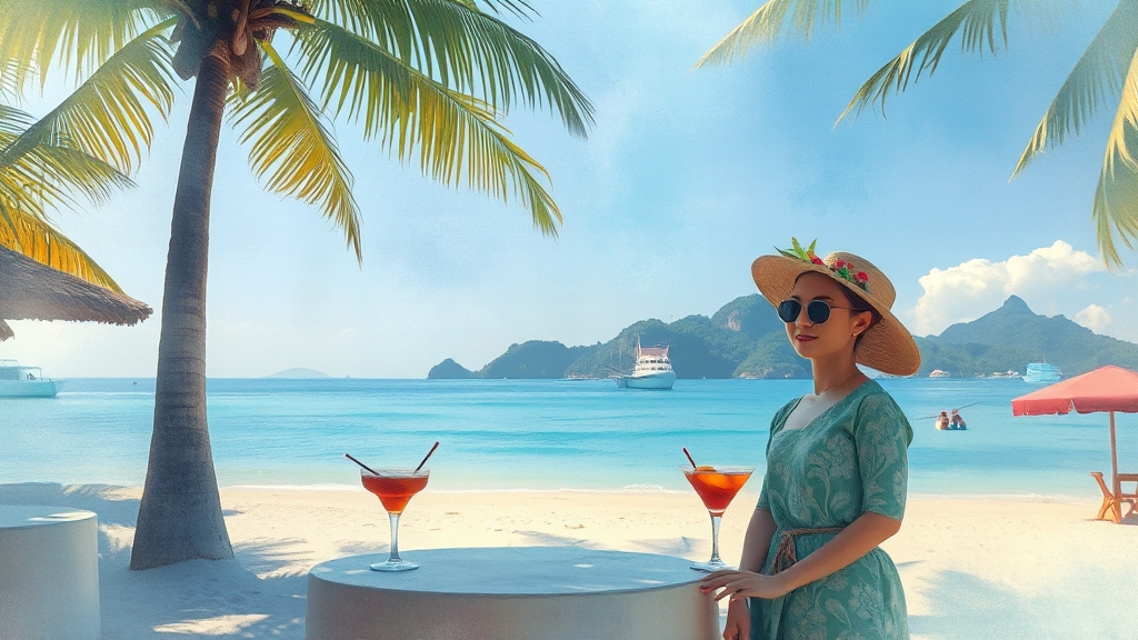 관광객도 예외는 없다! (watercolor 스타일)