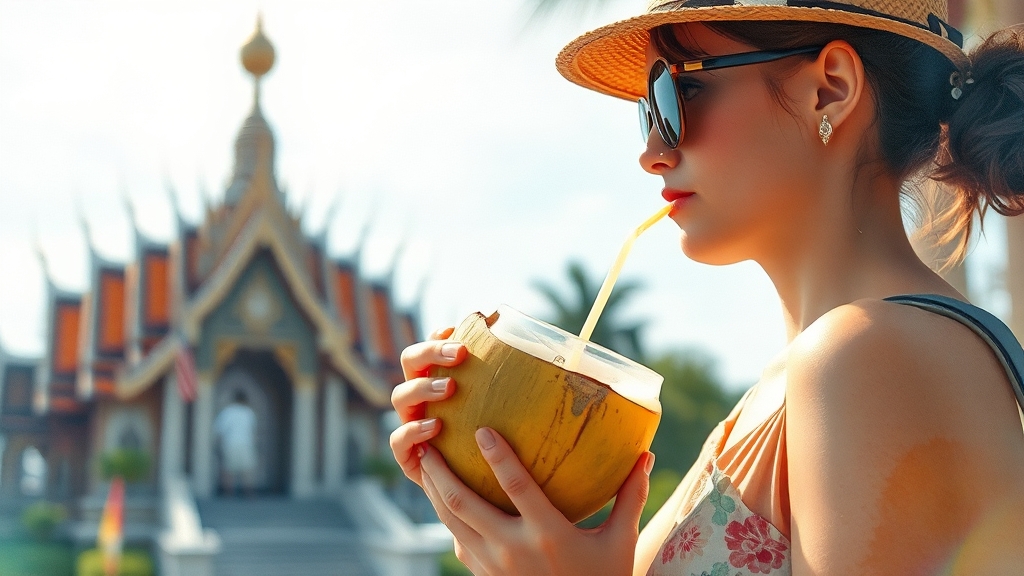낮술 없이도 즐거운 태국 여행 꿀팁 (watercolor 스타일)